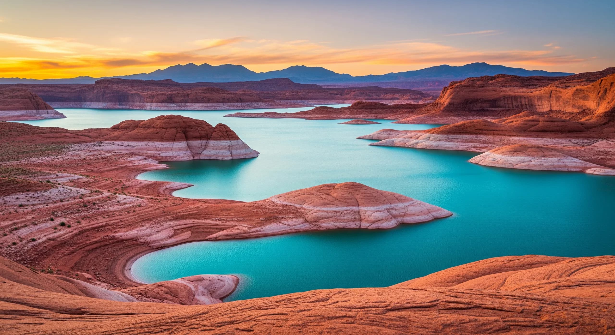 Aerial view of Southern Utah landscape